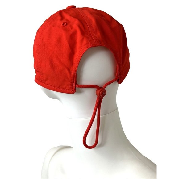 Adidas x Stella McCartney Red Baseball Cap Logo Drawstring Zip Pocket sweatband - Picture 3 of 15